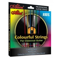 Alice A107-C комплект струн для классической гитары, разноцветный нейлон