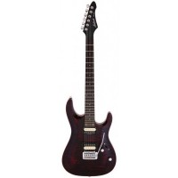 Aria MAC-Q BCH гитара электрическая, цвет чёрная вишня