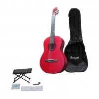 Barcelona CG11K/RD акустическая гитара с набором, цвет красный матовый